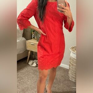 Ann Taylor Pink/Red Dress 0p